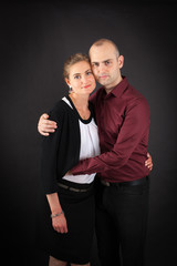 Beautiful couple doing different expressions in different sets of clothes: love