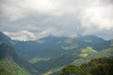 Naklejka premium Landscape mountain view at Chiang Mai Thailand