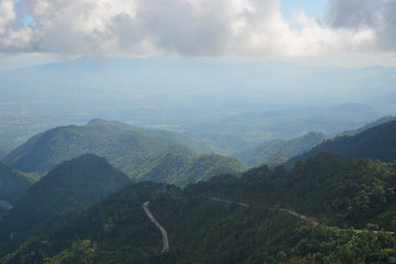 Landscape mountain view at Chiang Mai Thailand