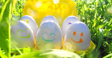 happy easter eggs