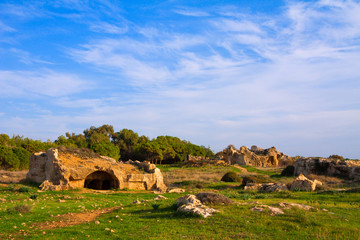 Tombs of the Kings - impressive ancient necropolis. Paphos Distr