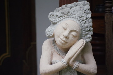 indon&eacute;sie, lombok, statue, architecture, bouddha, 