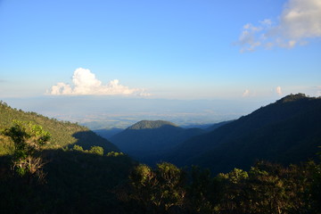 Landscape mountain view at Chiang Mai Thailand
