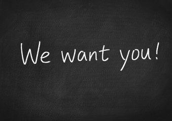 Obraz premium we want you