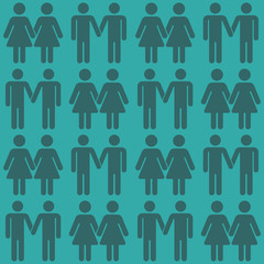 Vector gay LGBT seamless pattern