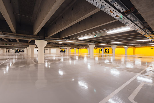 Underground parking in Odense, Denmark