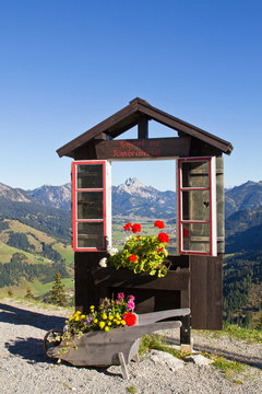 Fototapeta Tannheimer Tal, Wannenjoch Bergstation