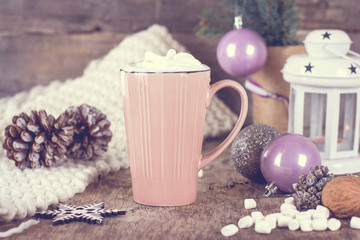 Coffee, Christmas still life.