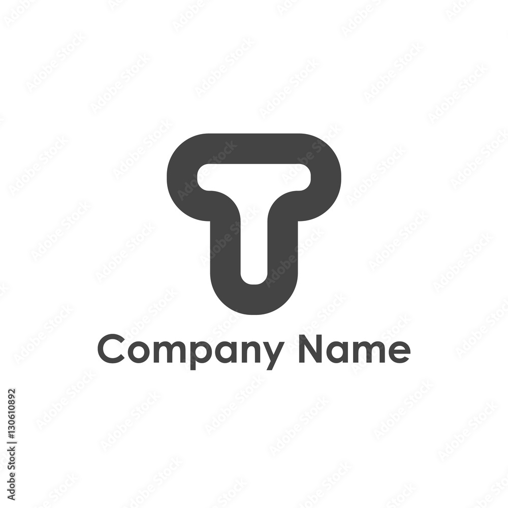 Canvas Prints letter t logo