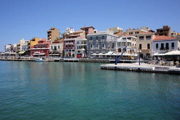 Fototapeta na wymiar Agios Nikolaos on Crete Island, Greece