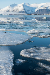 Glacier landscape in Iceland