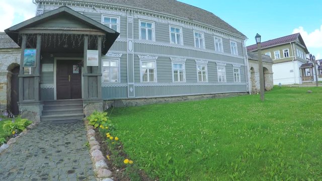 Wooden old Russian house