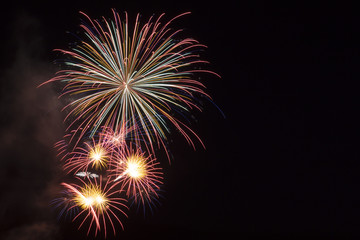 Fototapeta premium Firework in the night sky