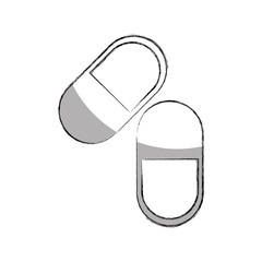 capsule medical isolated icon vector illustration design