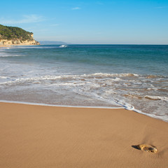 Costa de la Luz, Spain, Los Canos de Meca, Trafalgar - beautiful sandy beach.