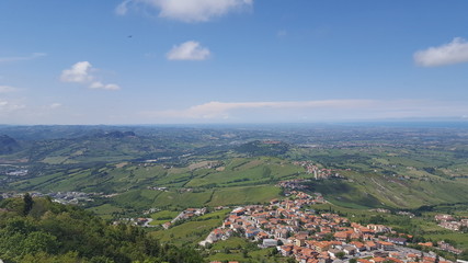 Obraz premium View from San Marino at italy