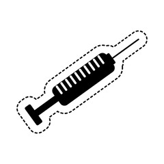 syringe medical isolated icon vector illustration design