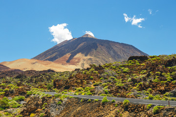 View of  El Teide Volcano in Tenerife, Canary Islands, Spain