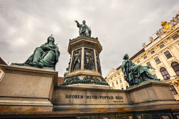 Fototapeta na wymiar Monument to Emperor Franz I of Austria in the Hofburg palace in Vienna, Austria