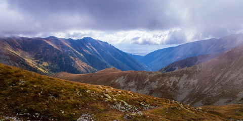 A beautiful mountain landscape above tree line