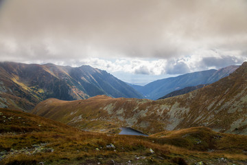 A beautiful mountain landscape above tree line