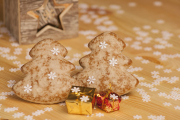 Sweet Gingerbread Christmas Trees
