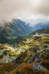 A beautiful mountain landscape above tree line