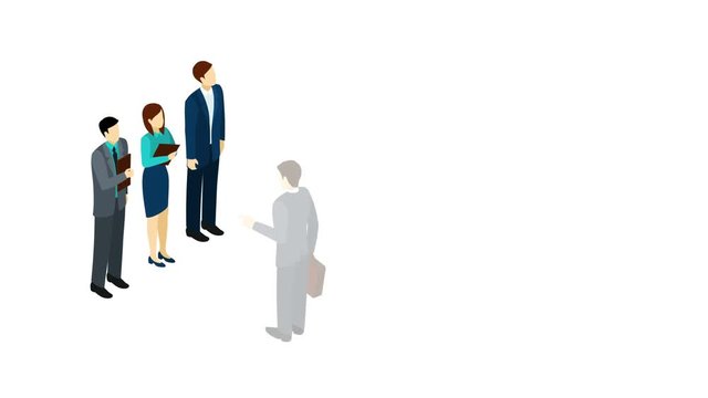 Recruitment process footage
