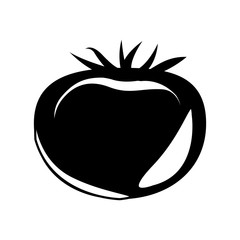 Tomato icon. Organic healthy and fresh food theme. Isolated design. Vector illustration
