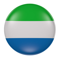 Sierra Leone button on white background