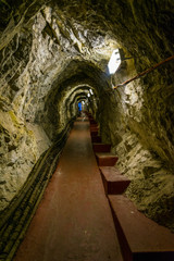 View of a supply tunnel situated inside of the o´hara battery on gibraltar