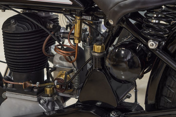 Fototapeta premium old motorcycle engine