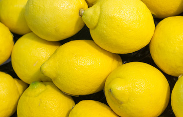 Viele Zitronen in Nahaufnahme