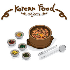 food korean drawing graphic  design objects