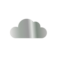Fototapeta premium Cloud with metallic gradient