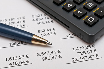 Taschenrechner, Umsatz  und Statistik