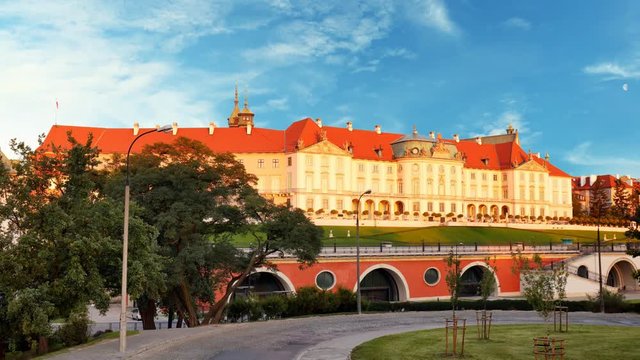 Warsaw - Royal Castle, Poland, Time lapse