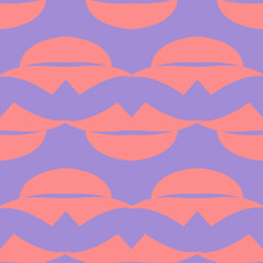 Lips Seamless pattern. Vector illustration