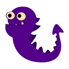 Cartoon monsters set. Colorful toy cute monster. Vector EPS 10
