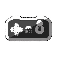 Gamepad icon. Videogame play leisure gaming technology and entertainment theme. Isolated design. Vector illustration