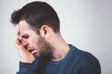 Fototapeta premium Young man with a problem