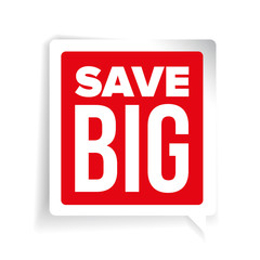 Save Big speech bubble vector