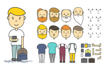 Man character creation set