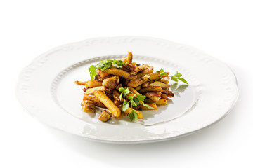 Pan Fried Potatoes Dressed with Parsley