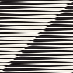 Vector Seamless Black and White Diagonal Halftone Stripes Pattern