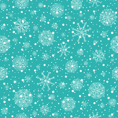 Winter Holiday vector background with snow.