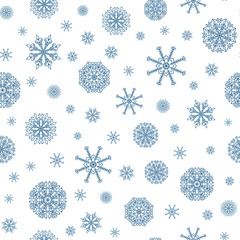 Winter Holiday vector background with snow.