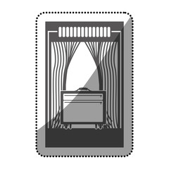 Security checkpoint icon. Airport travel trip and tourism theme. Isolated design. Vector illustration