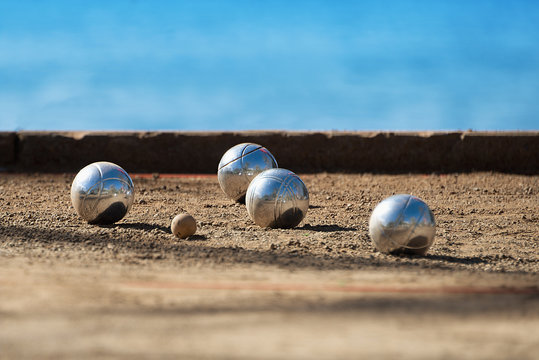 a game of boules Boules - a Royalty Free Stock Photo from Photocase