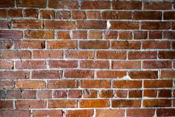 Orange brick wall 